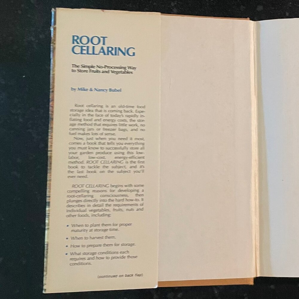 "Root Cellaring," 1979 1st ed, Storey Garden Way Hardcover - Picture 5 of 11